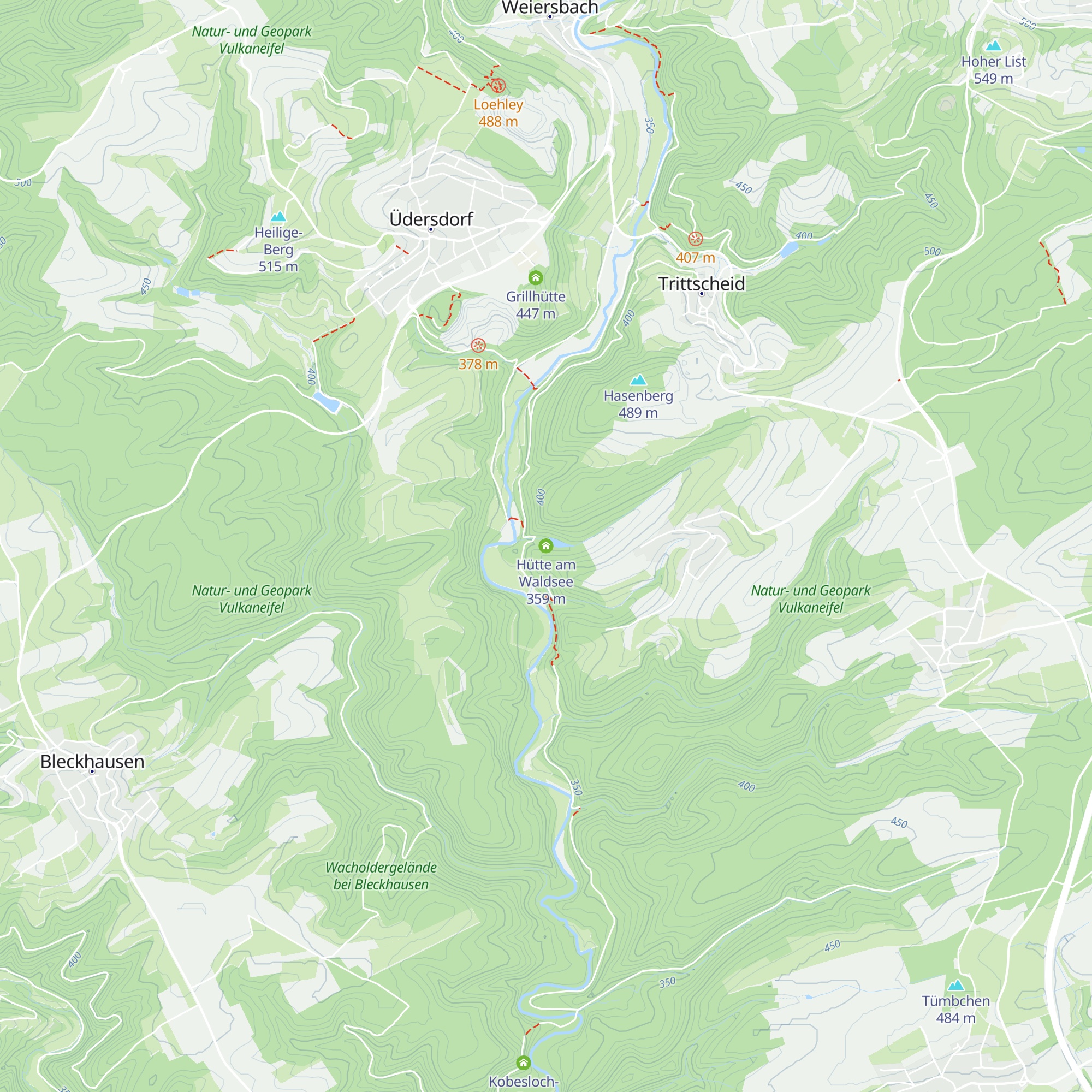 Hütte am Waldsee map