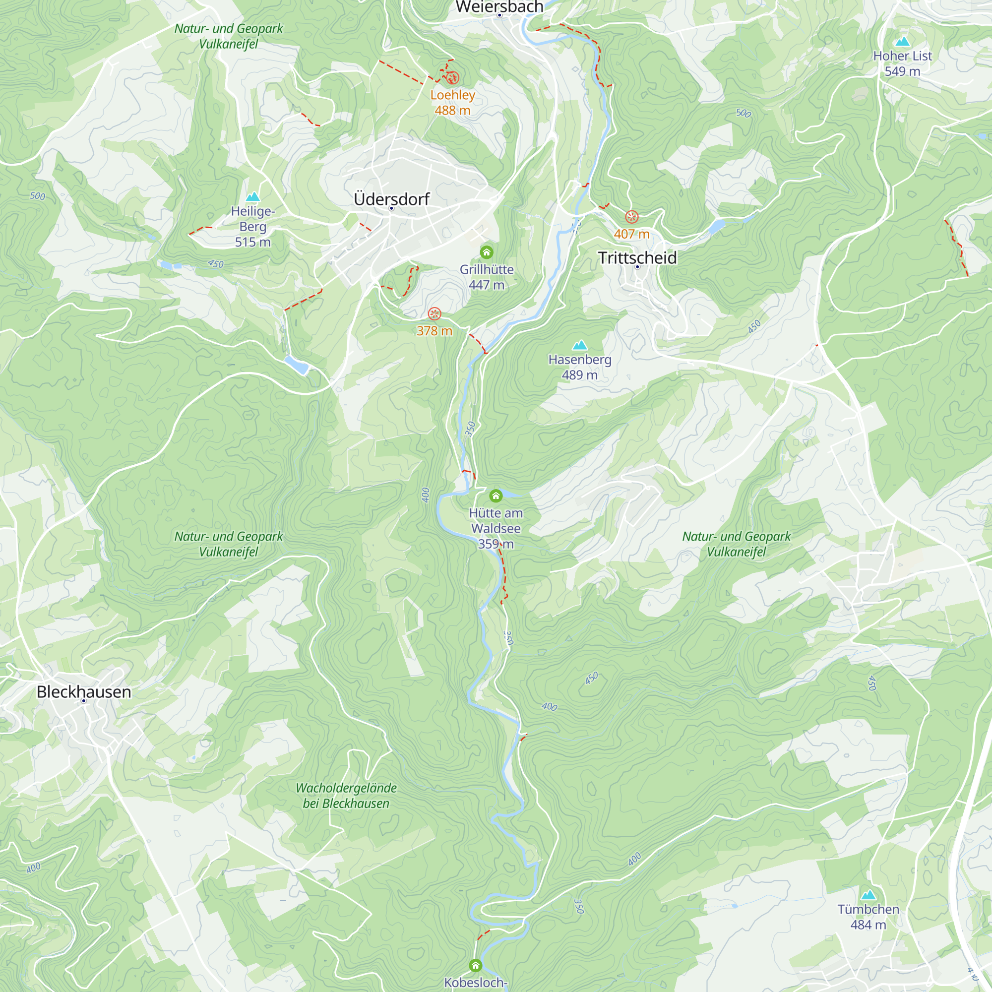 Hütte am Waldsee map
