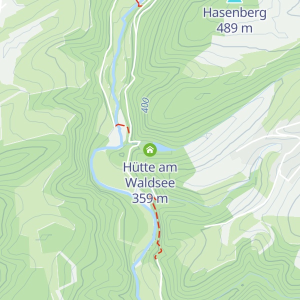 Map of Hütte am Waldsee