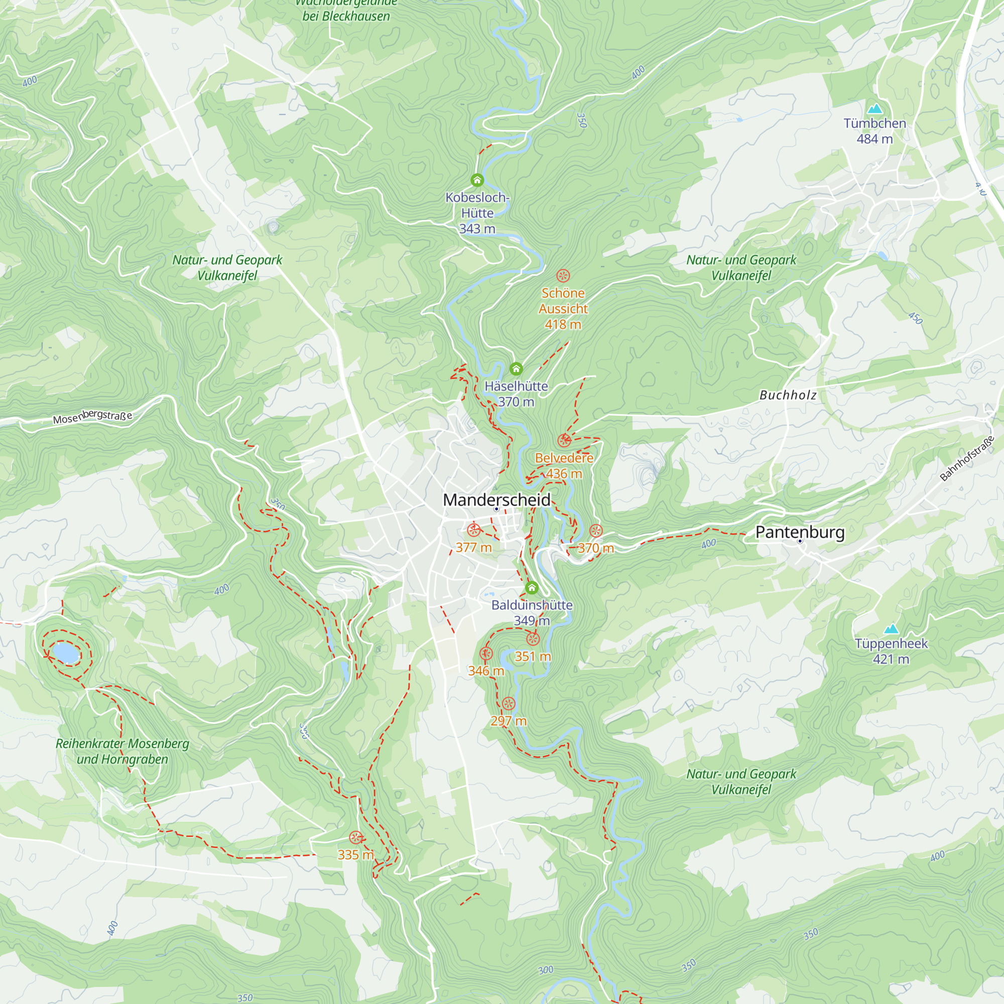 GesundLand Tourist Information Manderscheid map