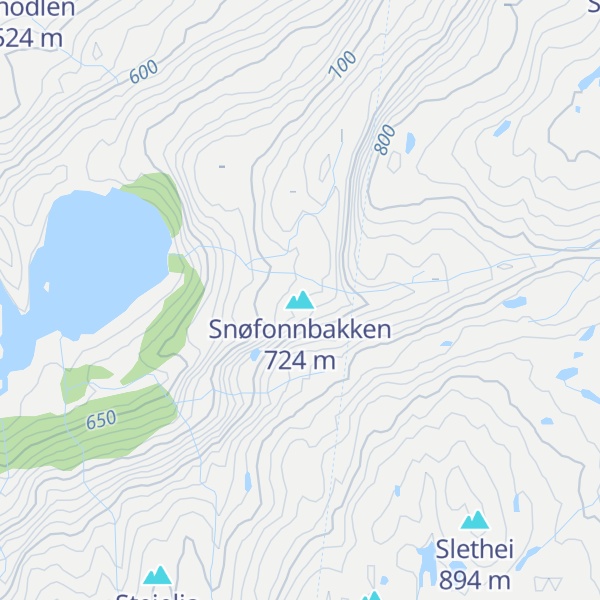 Map of Snøfonnbakken