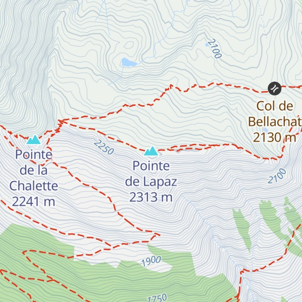 Map of Pointe de Lapaz