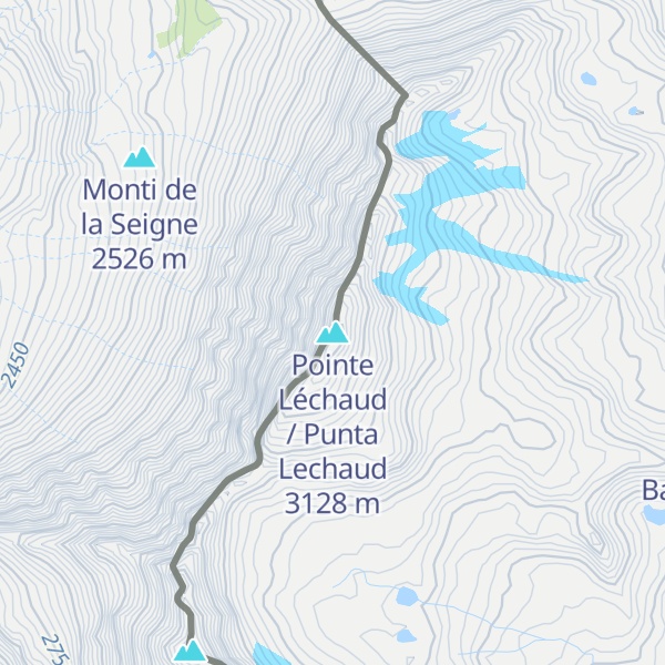 Map of Pointe Léchaud / Punta Lechaud