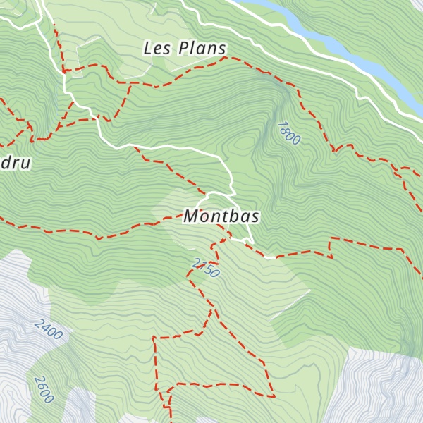 Map of Refuge Lo Tsamou