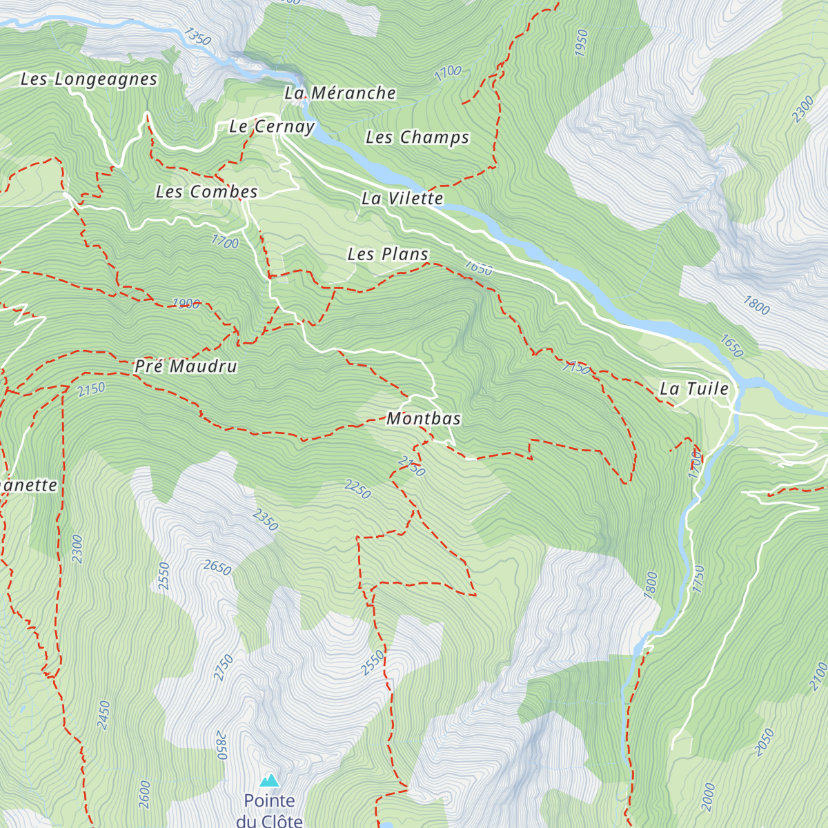Refuge Lo Tsamou map