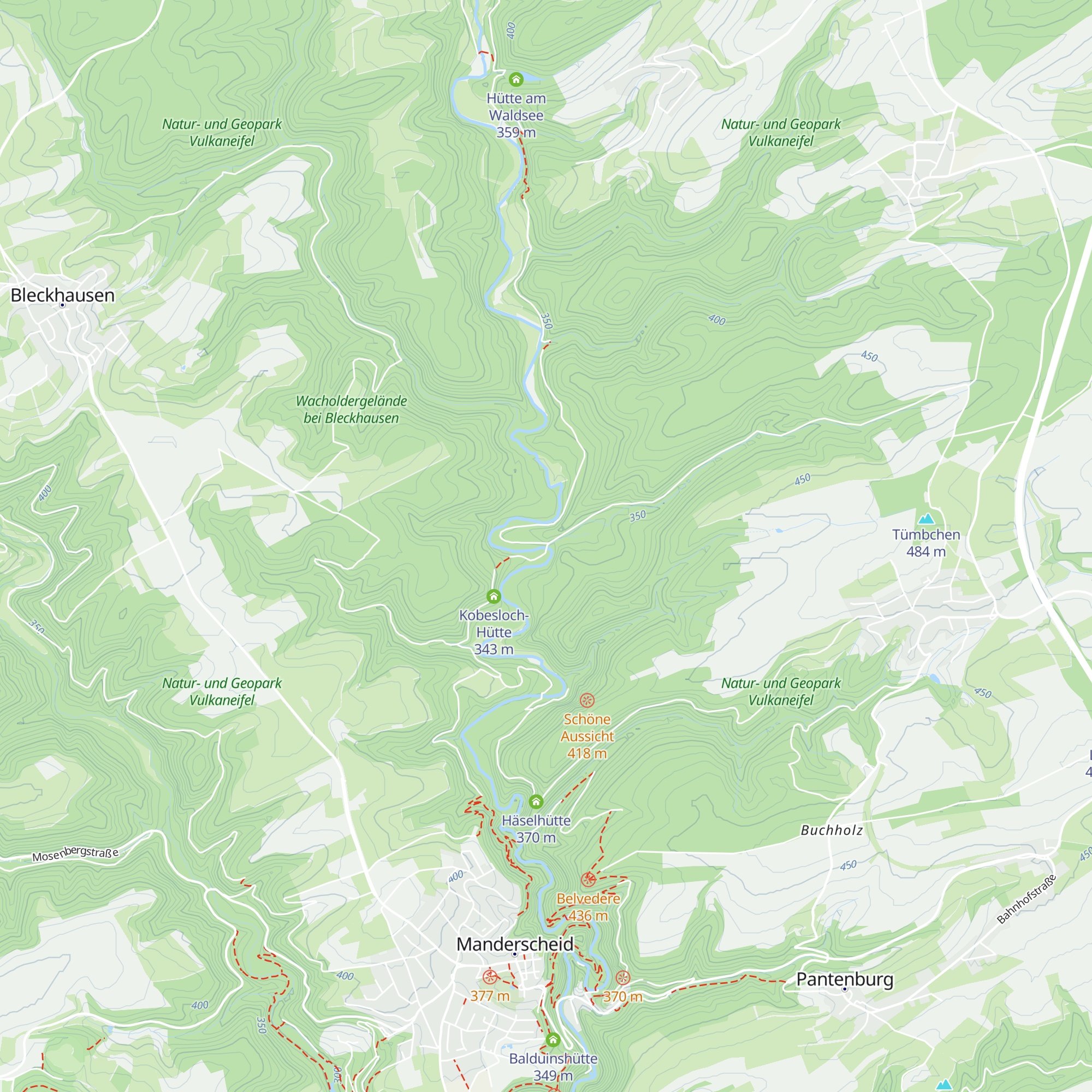 Blümchesauhütte map
