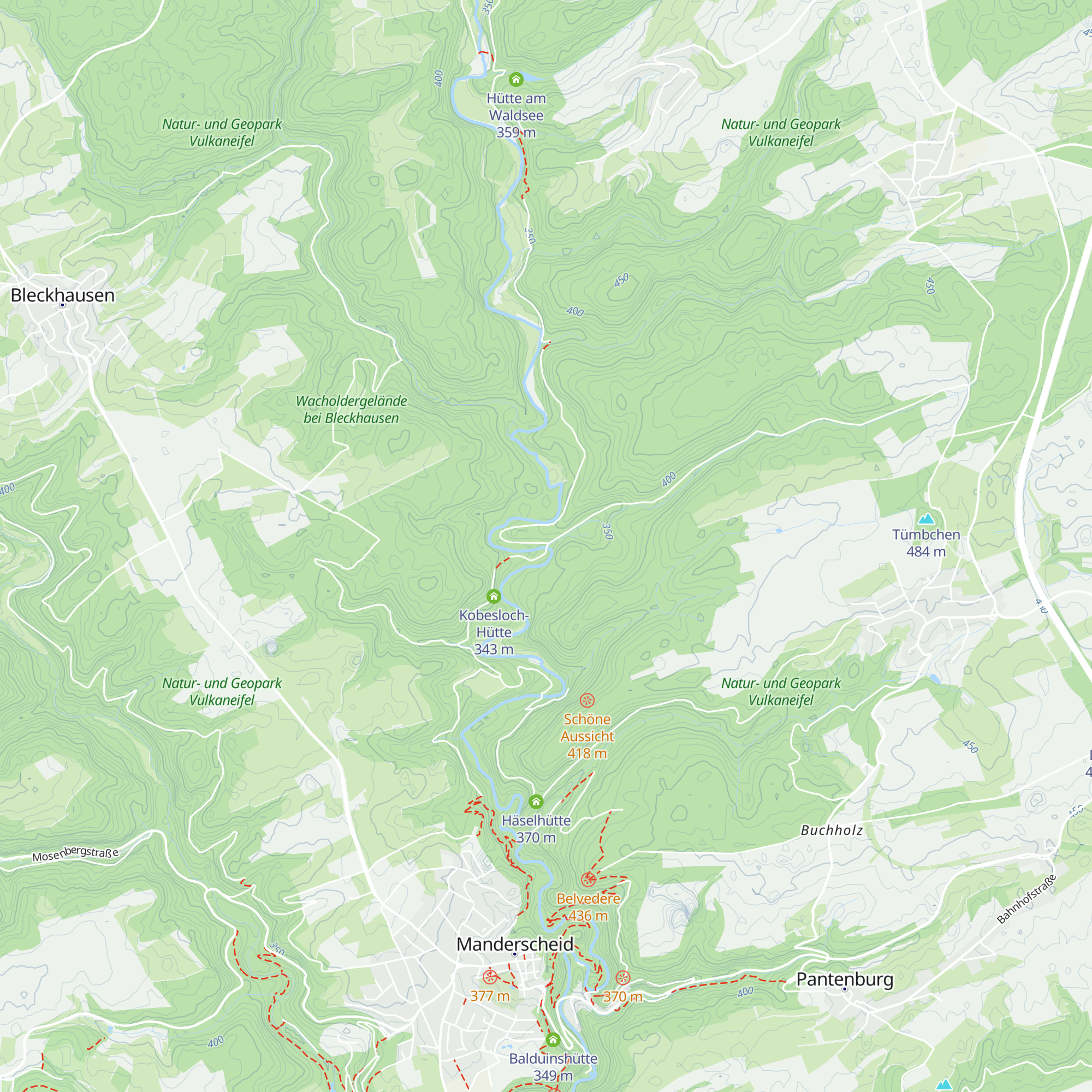 Blümchesauhütte map