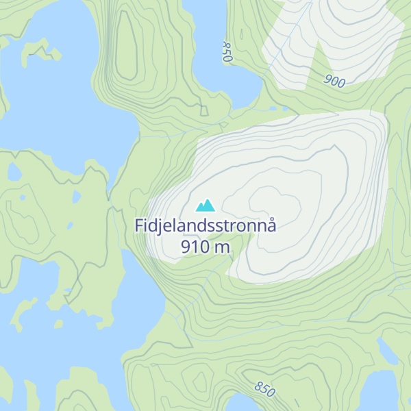 Map of Fidjelandsstronnå