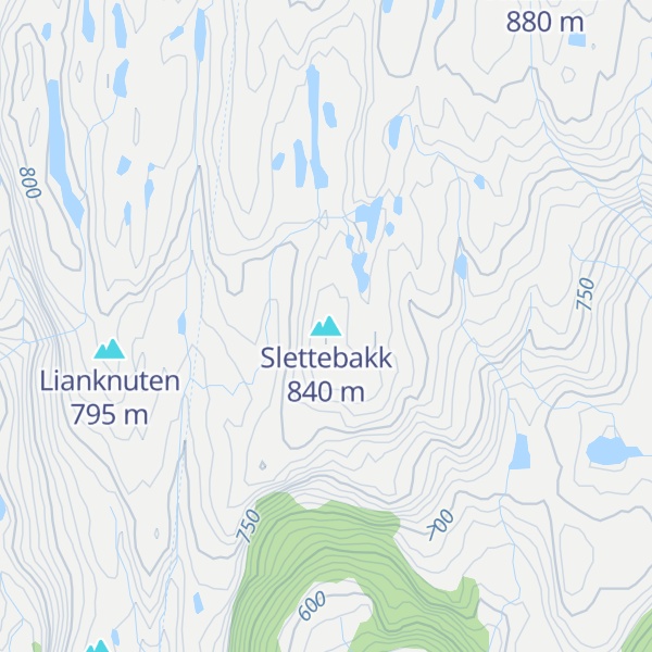 Map of Slettebakk