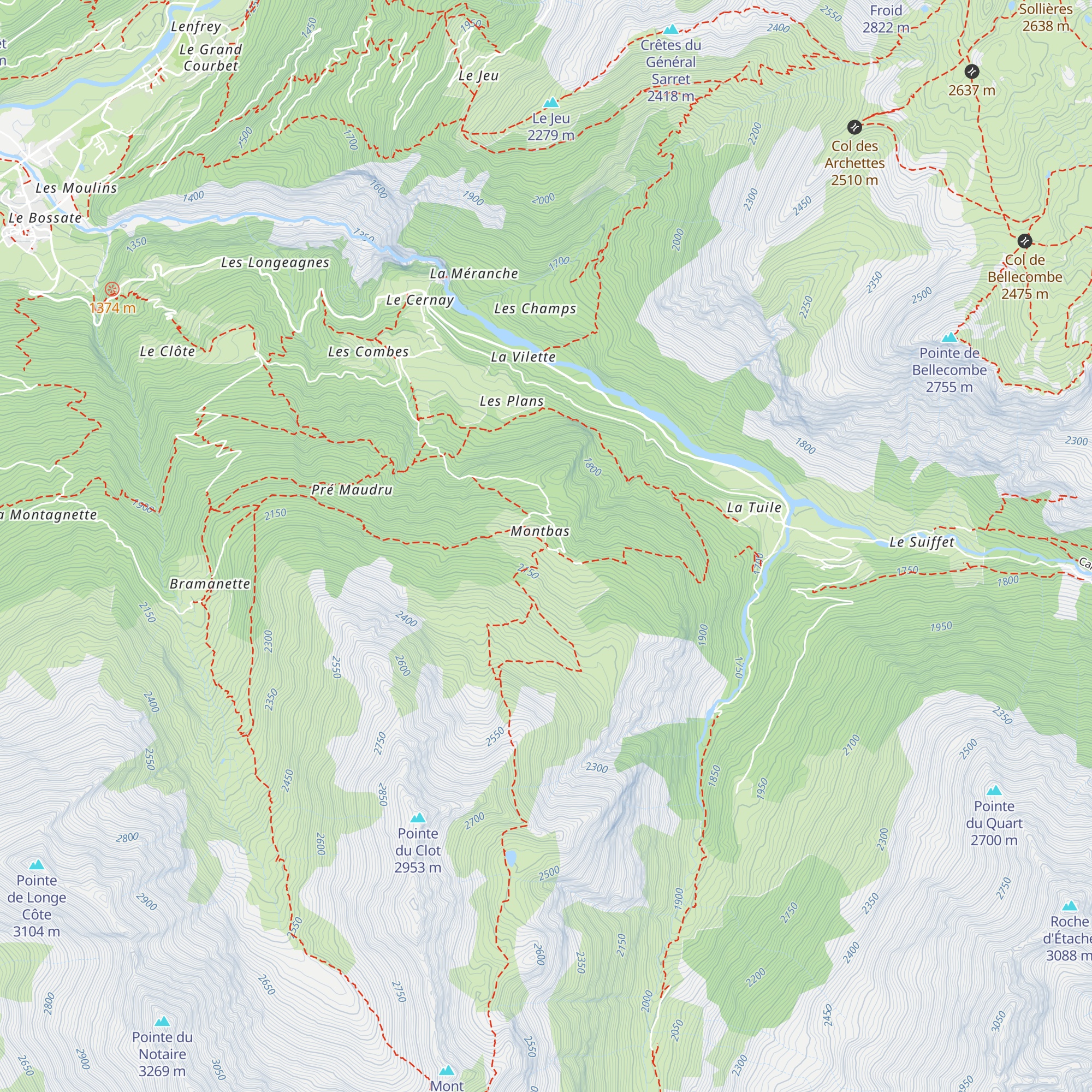 Chalet-d'Alpage de Montbas map