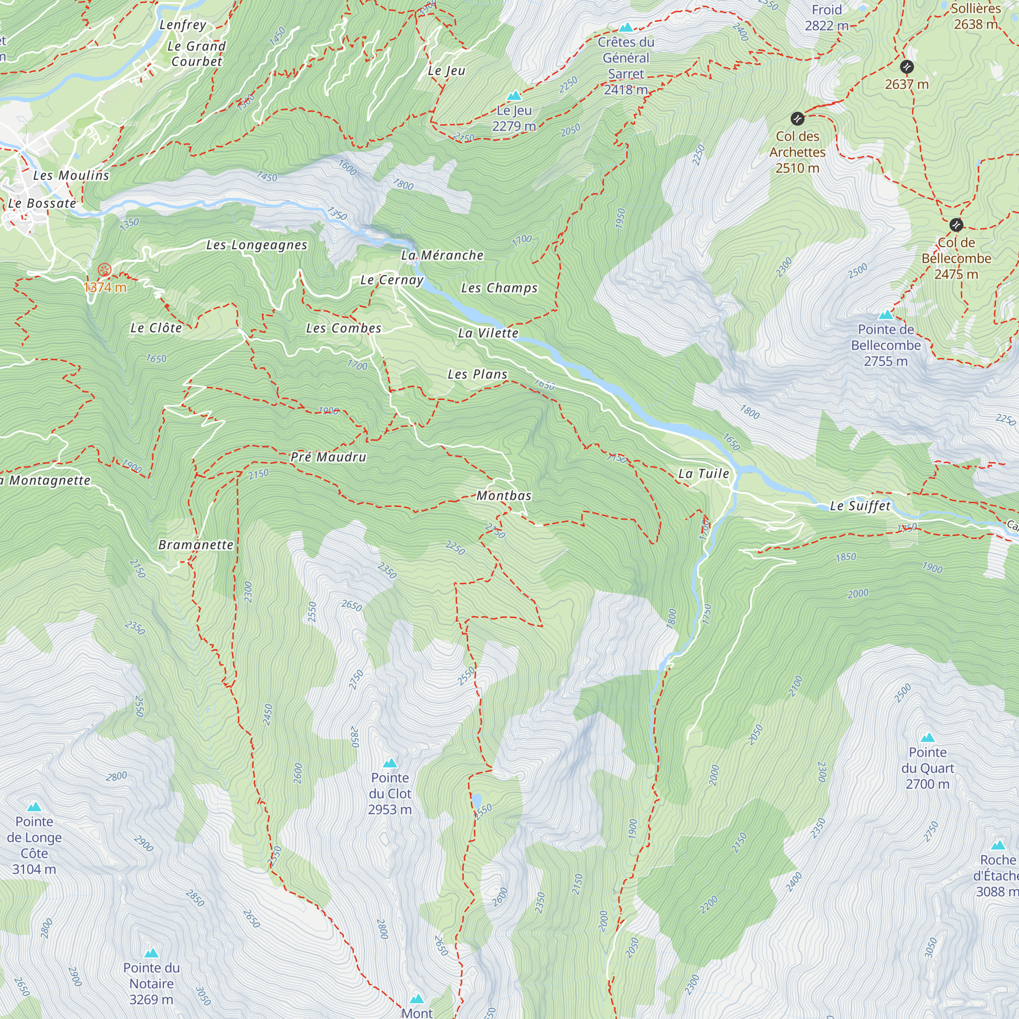 Chalet-d'Alpage de Montbas map