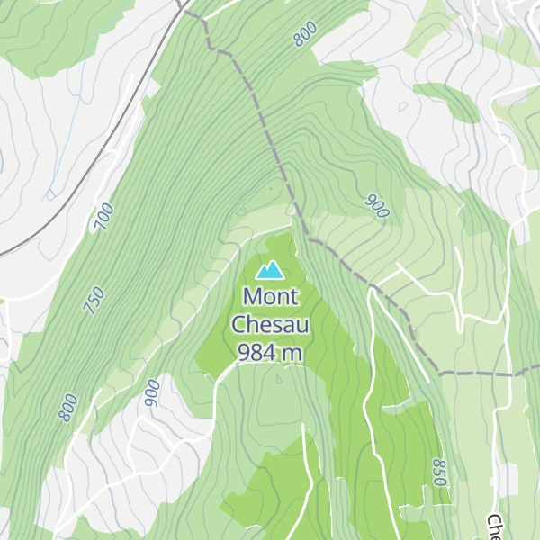 Map of Mont Chesau