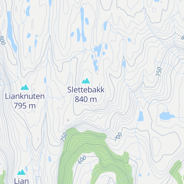 Map of Flatdalshei
