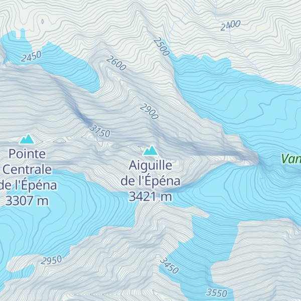 Map of Aiguille de l'Épéna