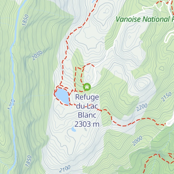 Map of Refuge du Lac Blanc