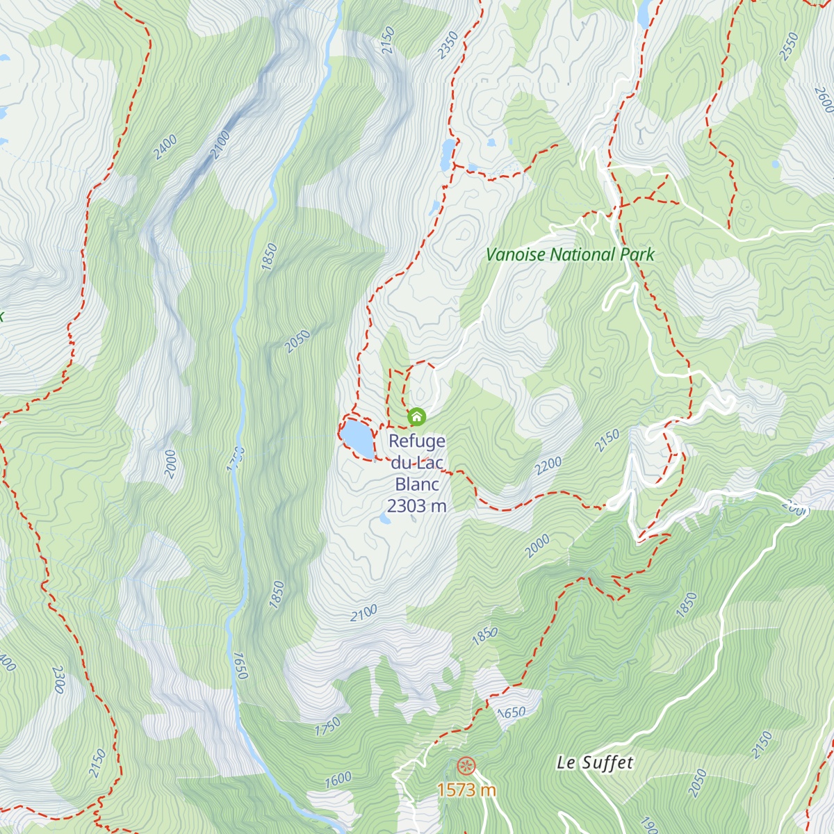Refuge du Lac Blanc map