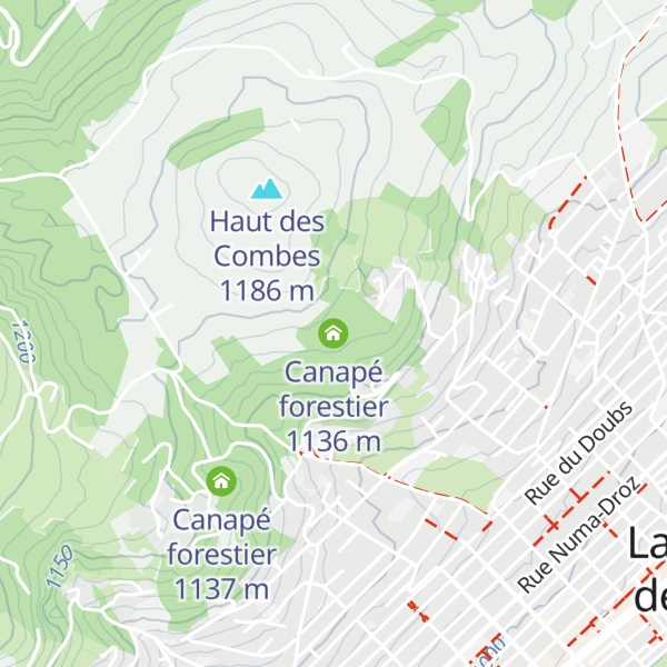 Map of Canapé forestier