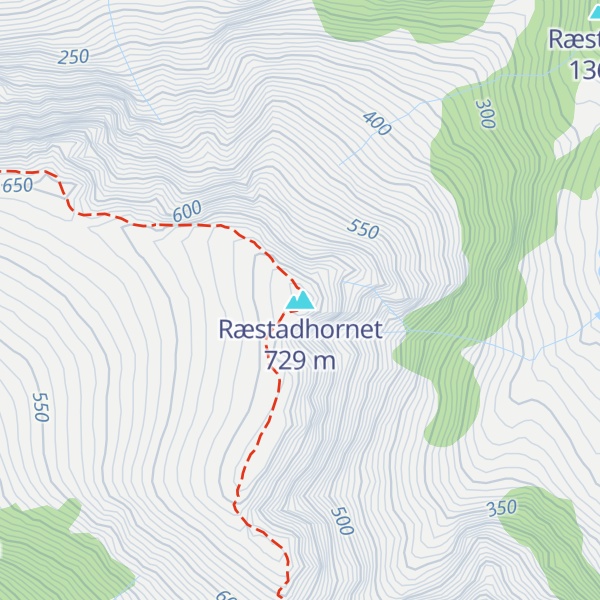 Map of Ræstadhornet