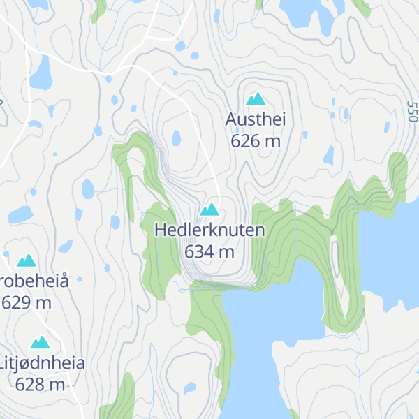 Map of Hedlerknuten