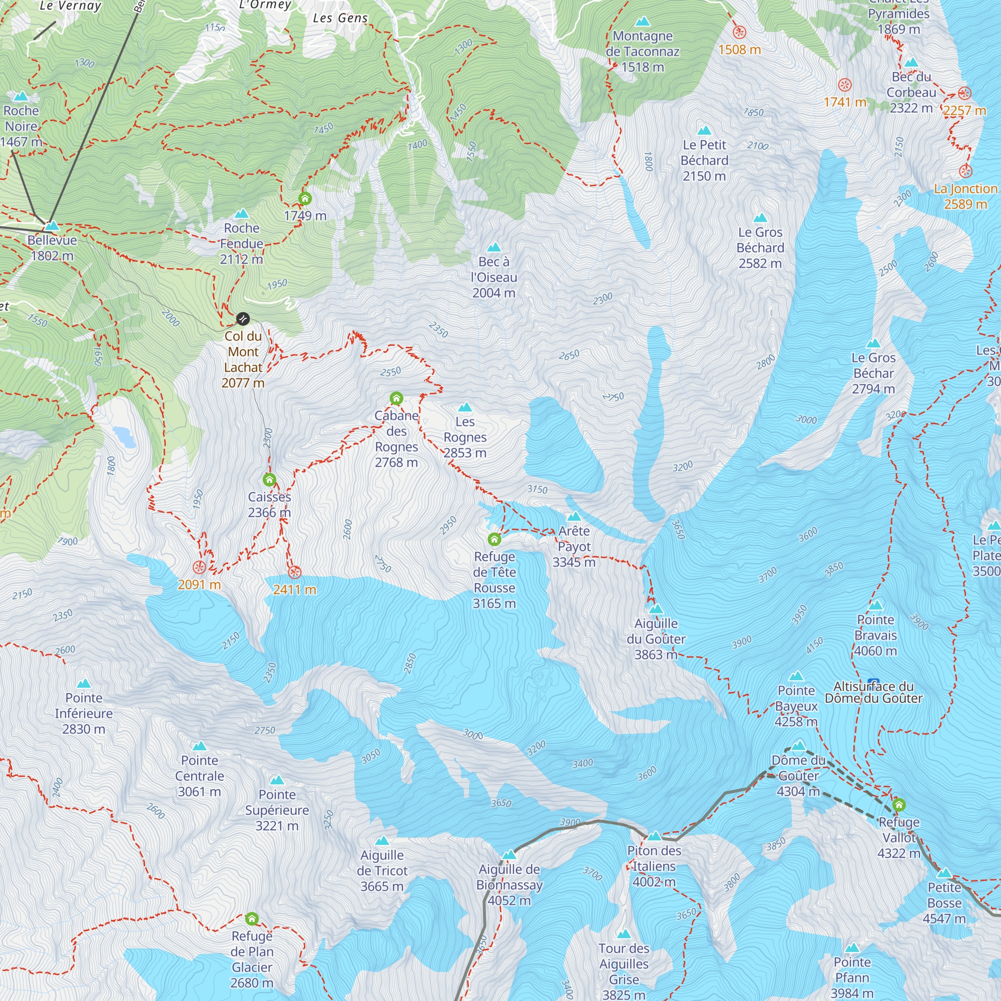 Info Hut map