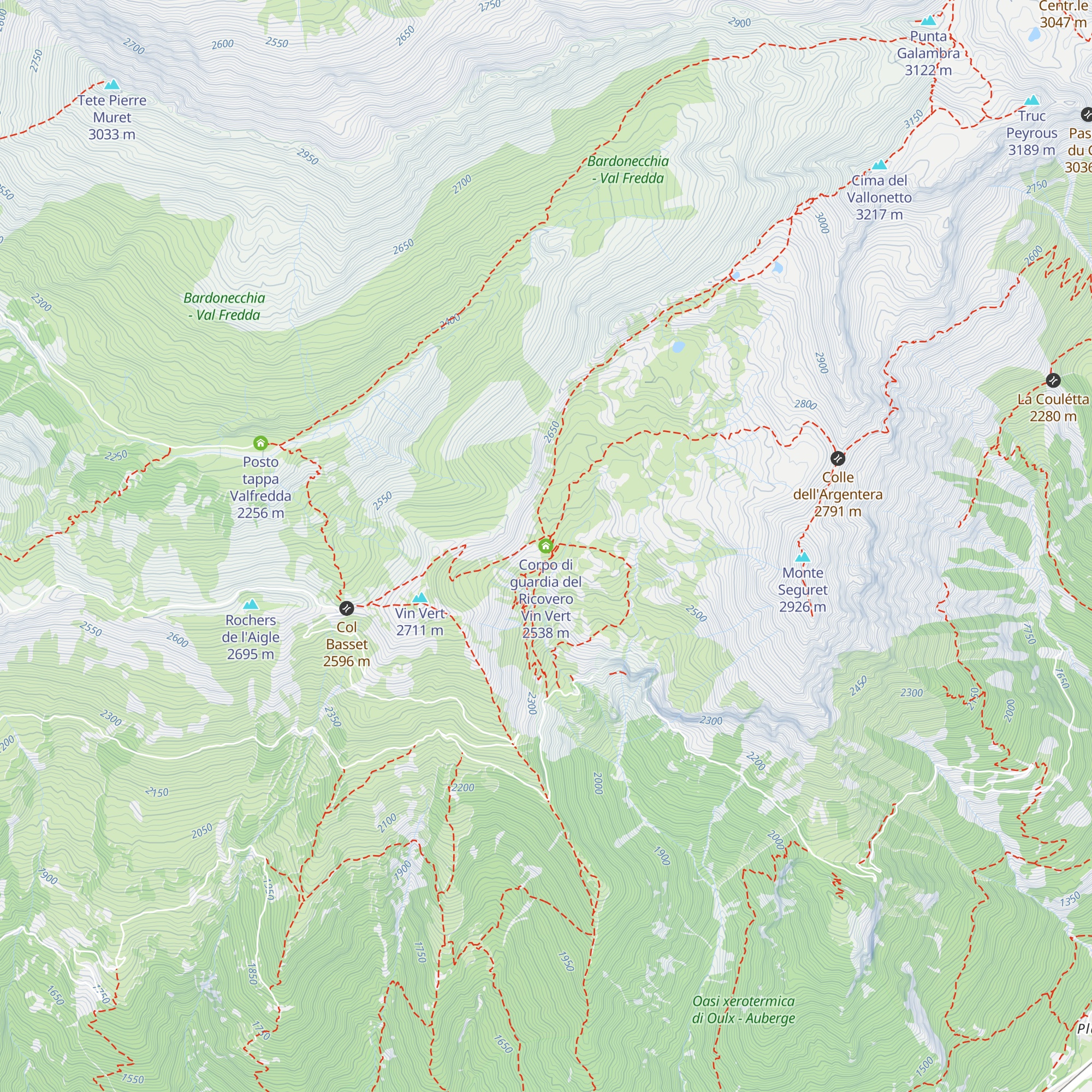 Corpo di guardia del Ricovero Vin Vert map