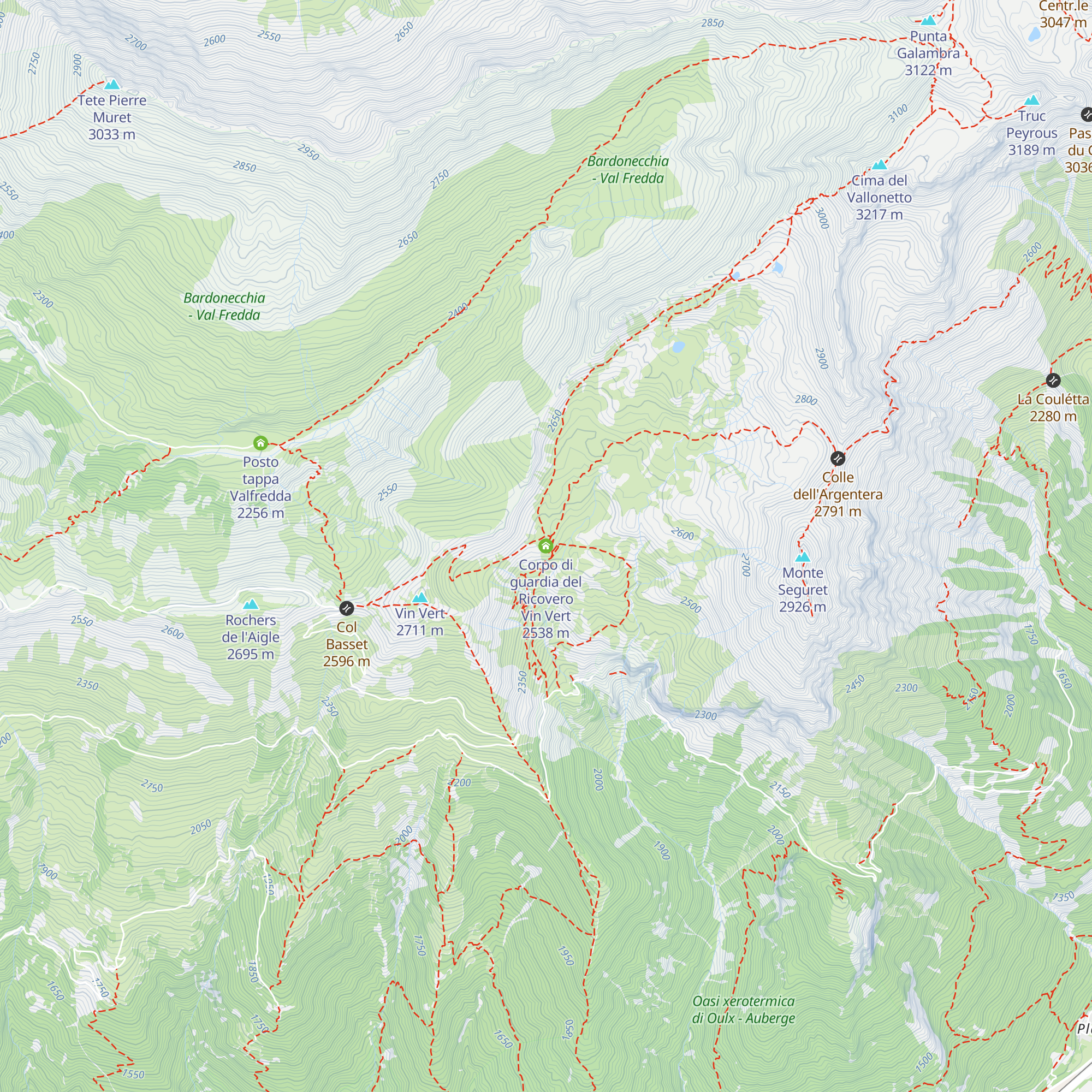 Corpo di guardia del Ricovero Vin Vert map