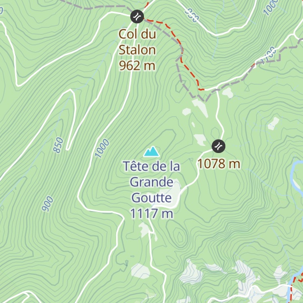 Map of Tête de la Grande Goutte