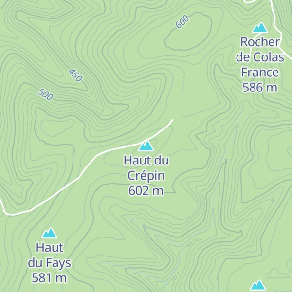Map of Haut du Crépin