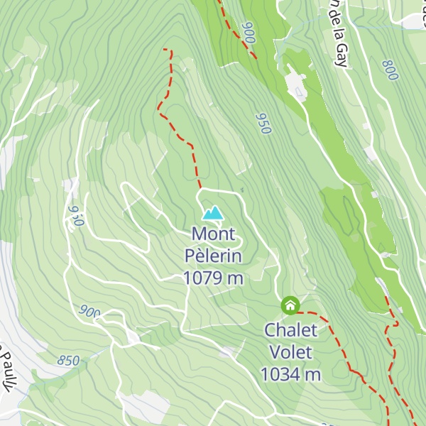 Map of Mont Pèlerin