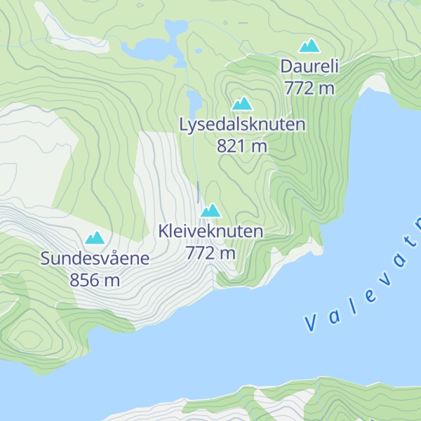 Map of Kleiveknuten