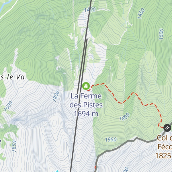 Map of La Ferme des Pistes