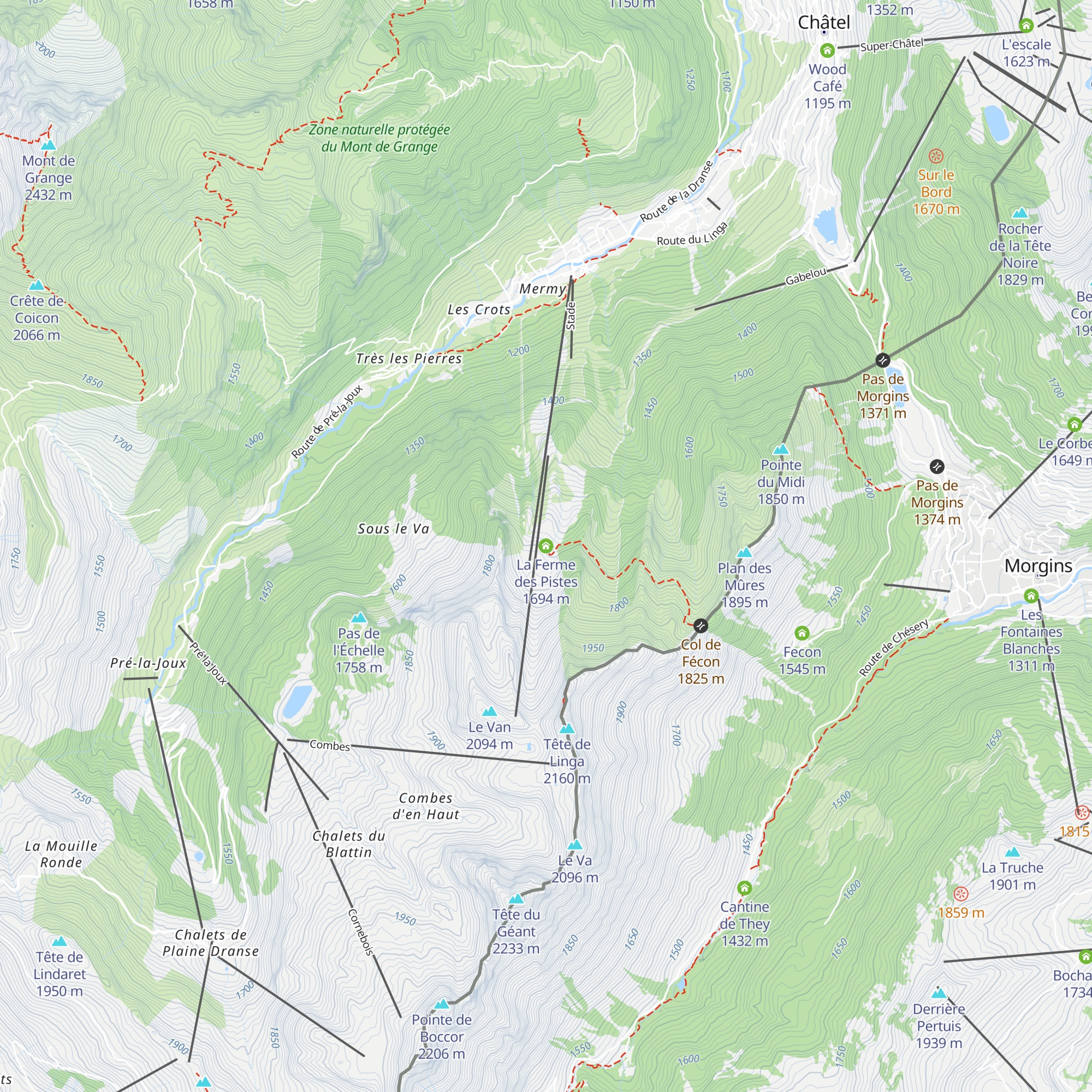 La Ferme des Pistes map
