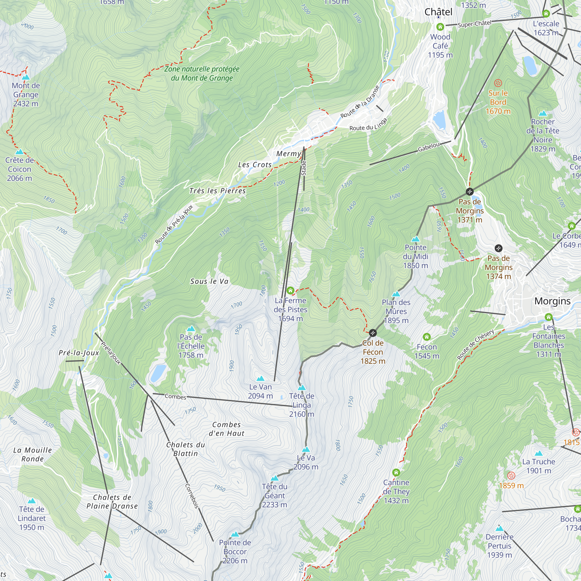 La Ferme des Pistes map