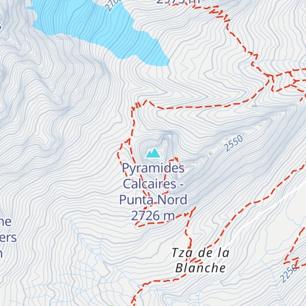 Map of Pyramides Calcaires - Punta Nord