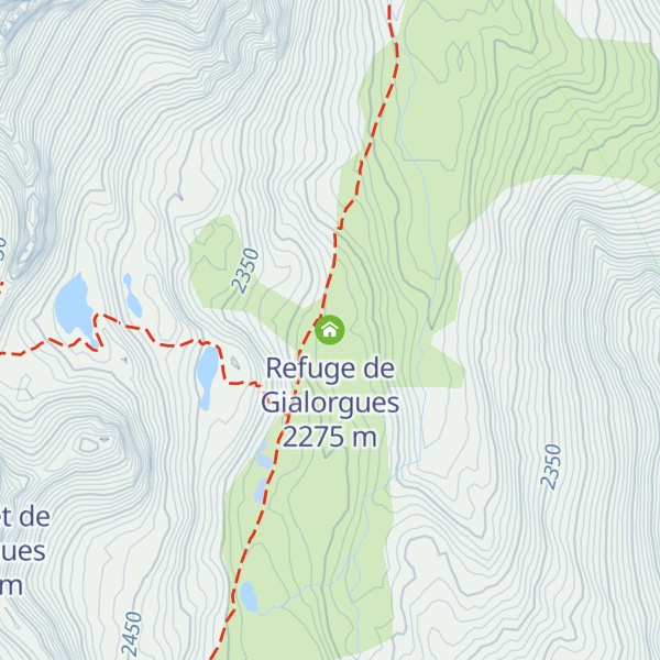 Map of Refuge de Gialorgues