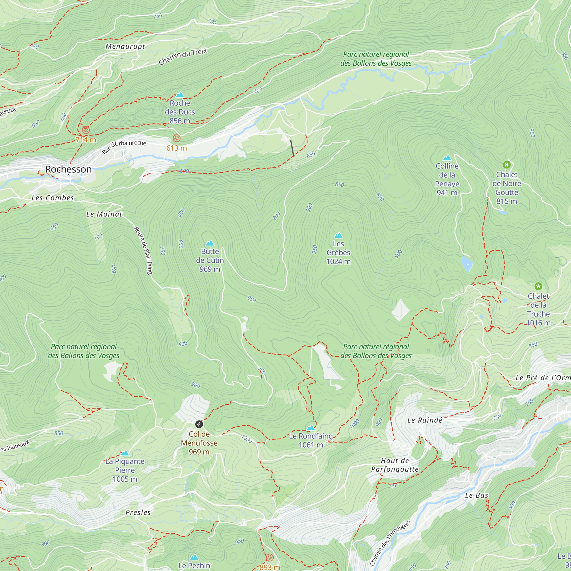 Chalet Forestier de Battion map
