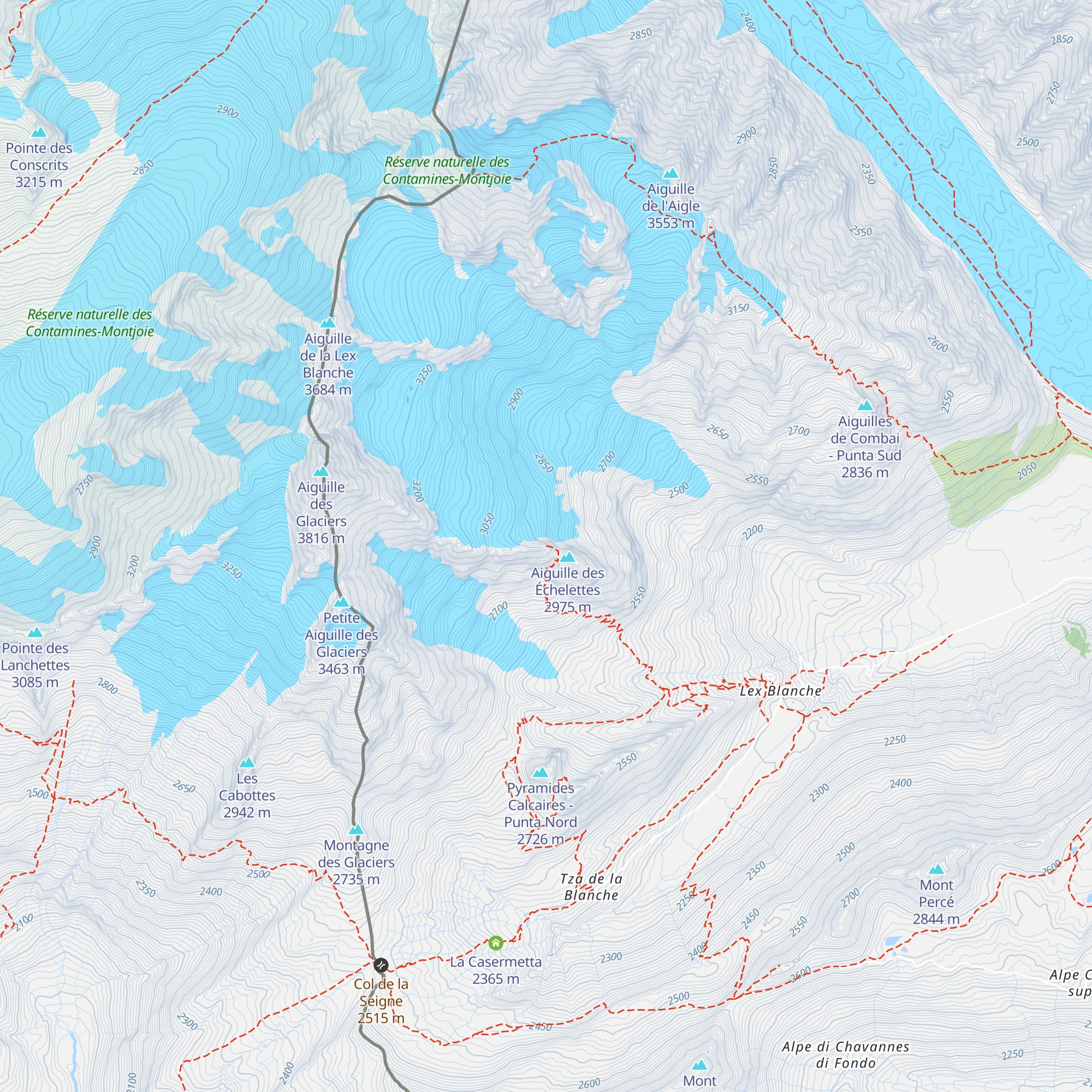 Bivacco Adolfo Hess map