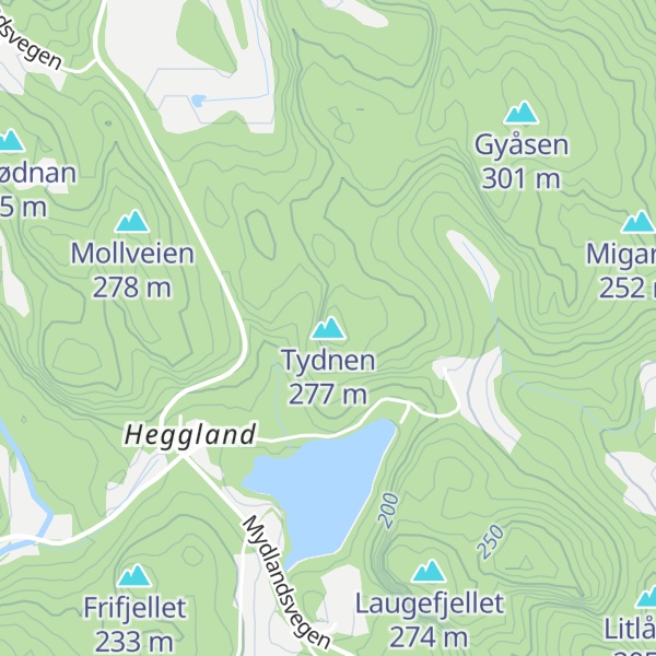 Map of Tydnen
