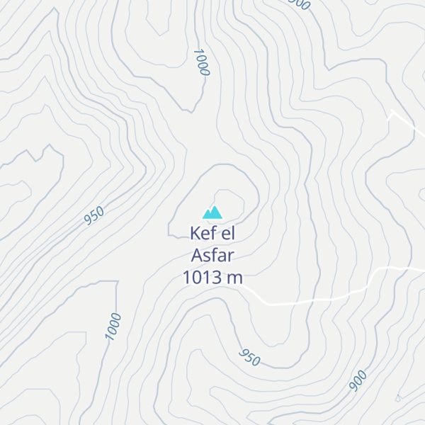 Map of Kef el Asfar