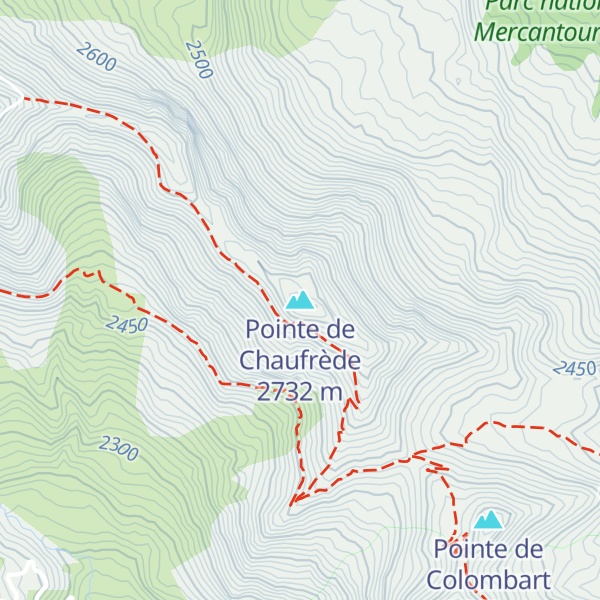 Map of Pointe de Chaufrède