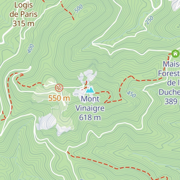 Map of Mont Vinaigre