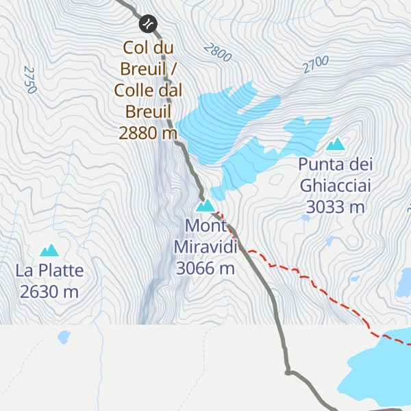 Map of Mont Miravidi