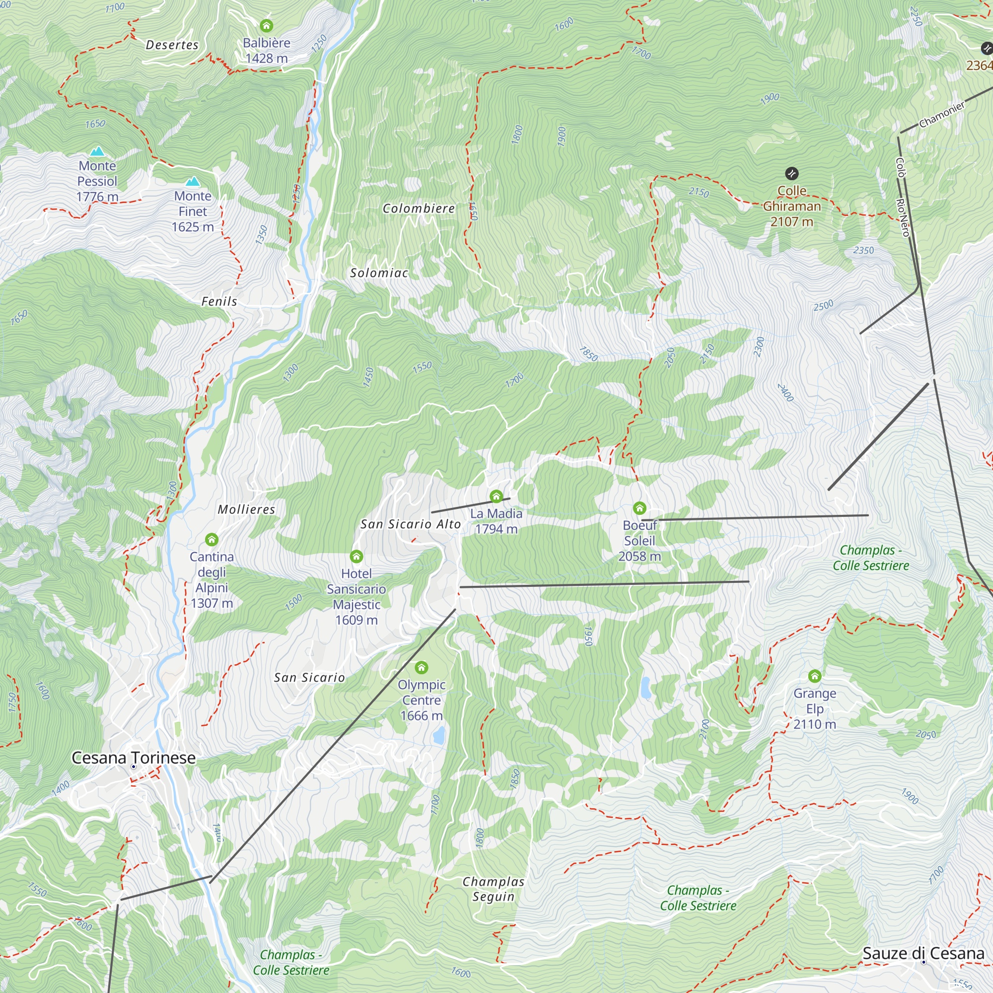 La Madia map