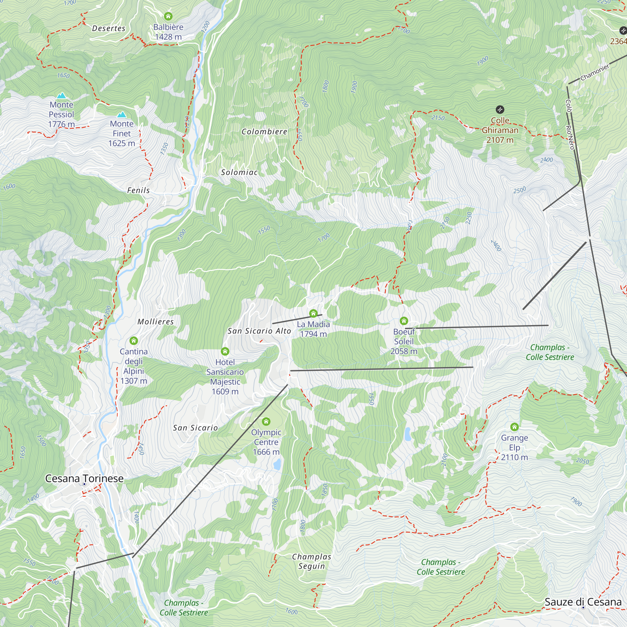 La Madia map