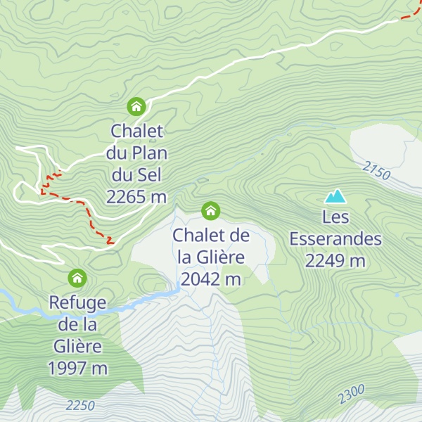 Map of Chalet de la Glière