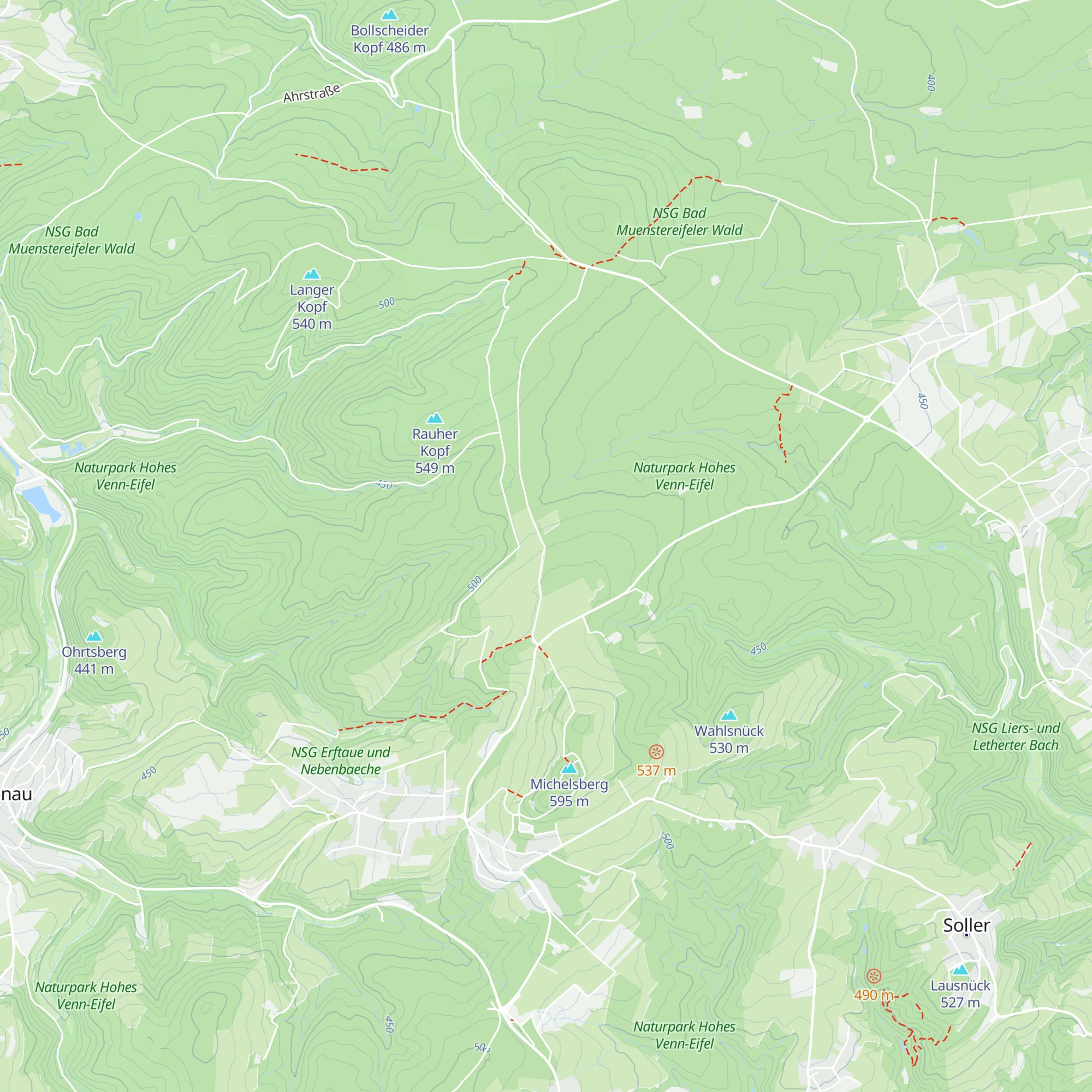 Hütte auf Bleielsnuck map