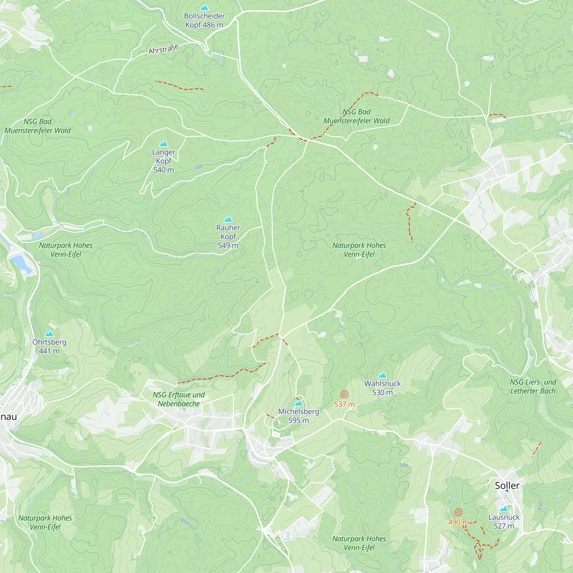 Hütte auf Bleielsnuck map