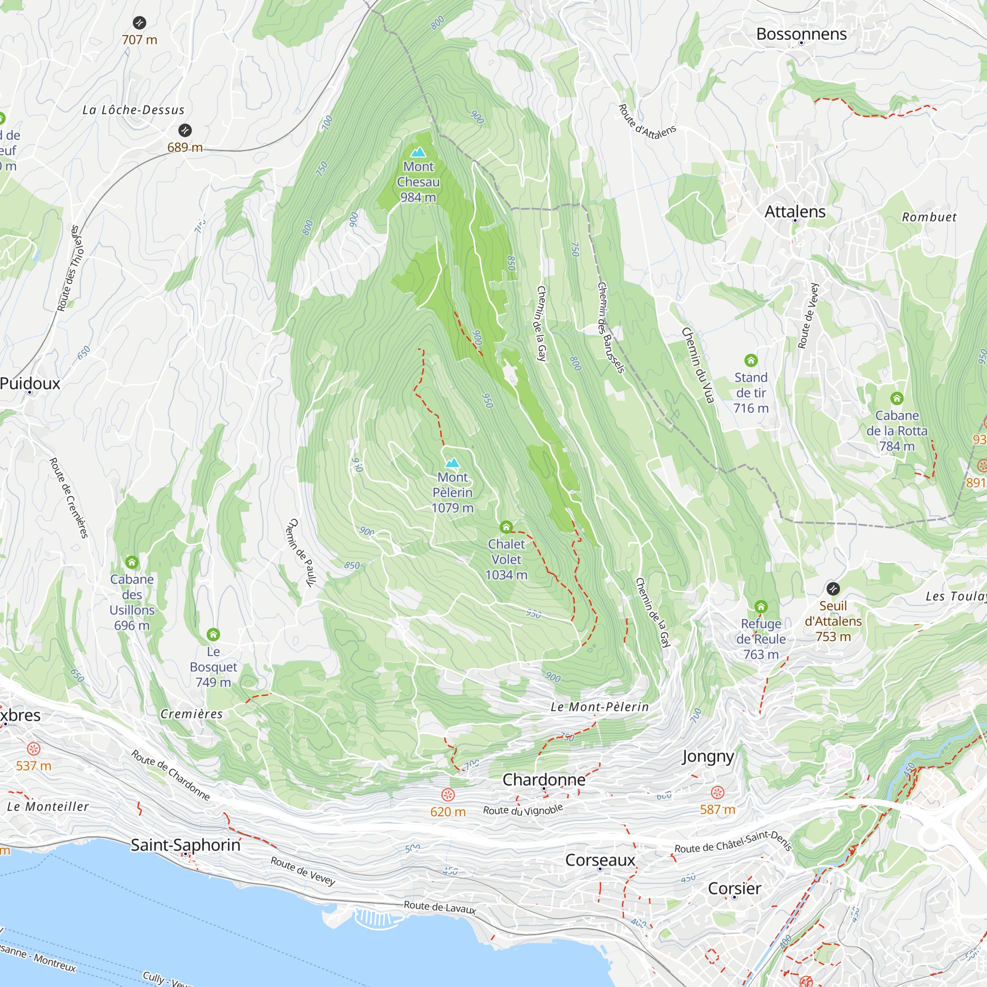 Chalet Butticaz map