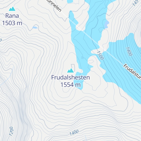 Map of Frudalshesten