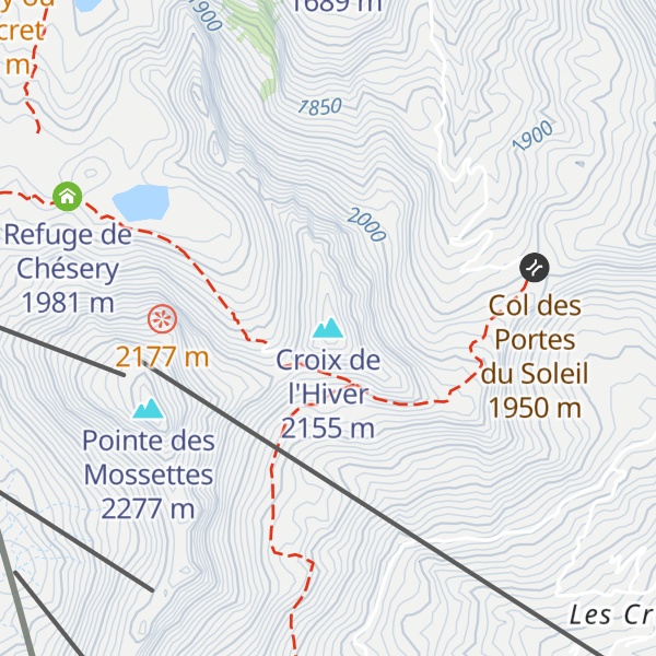 Map of Croix de l'Hiver
